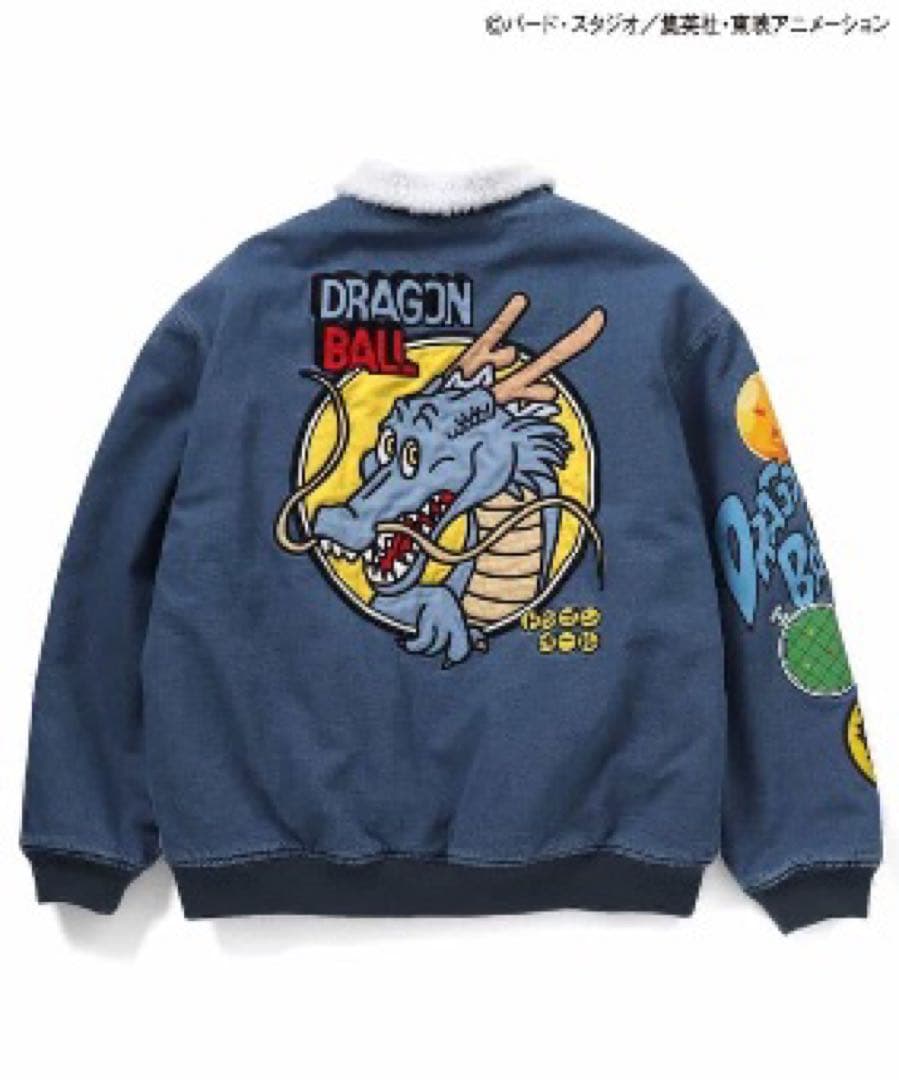 【新品未開封・L】ドラゴンボール × BREEZE コラボ デニムボアジャケット