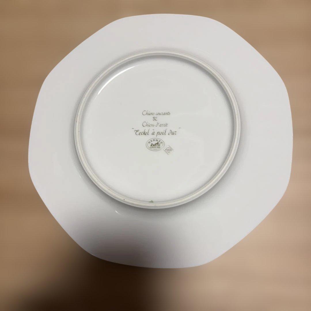 エルメス　HERMES シャス　食器　犬　プレート　八角形　8枚セット　箱あり