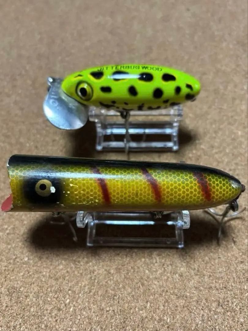 （オールドルアー）OLDジッターバグ　突目　オールドヘドン　ラッキー13 ウッド