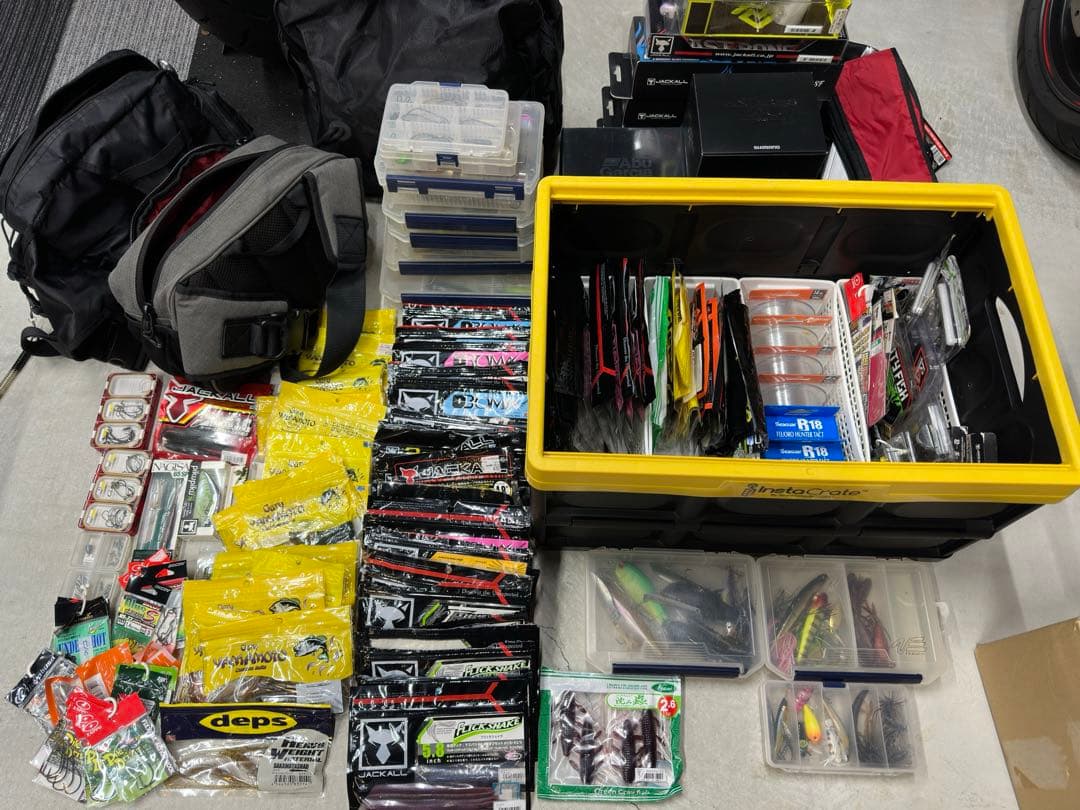 引取りのみ！！　バス釣り　引退セット　超大量セット　未使用品多数有