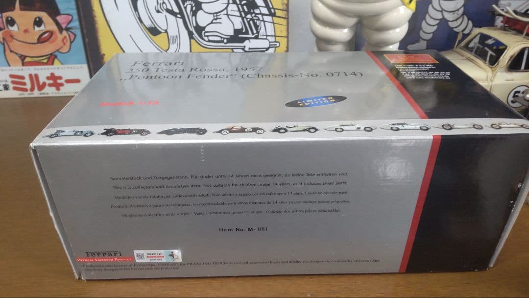 sin しん商品.CMC製.１/１８.フェラーリ２５０ テスタロッサ