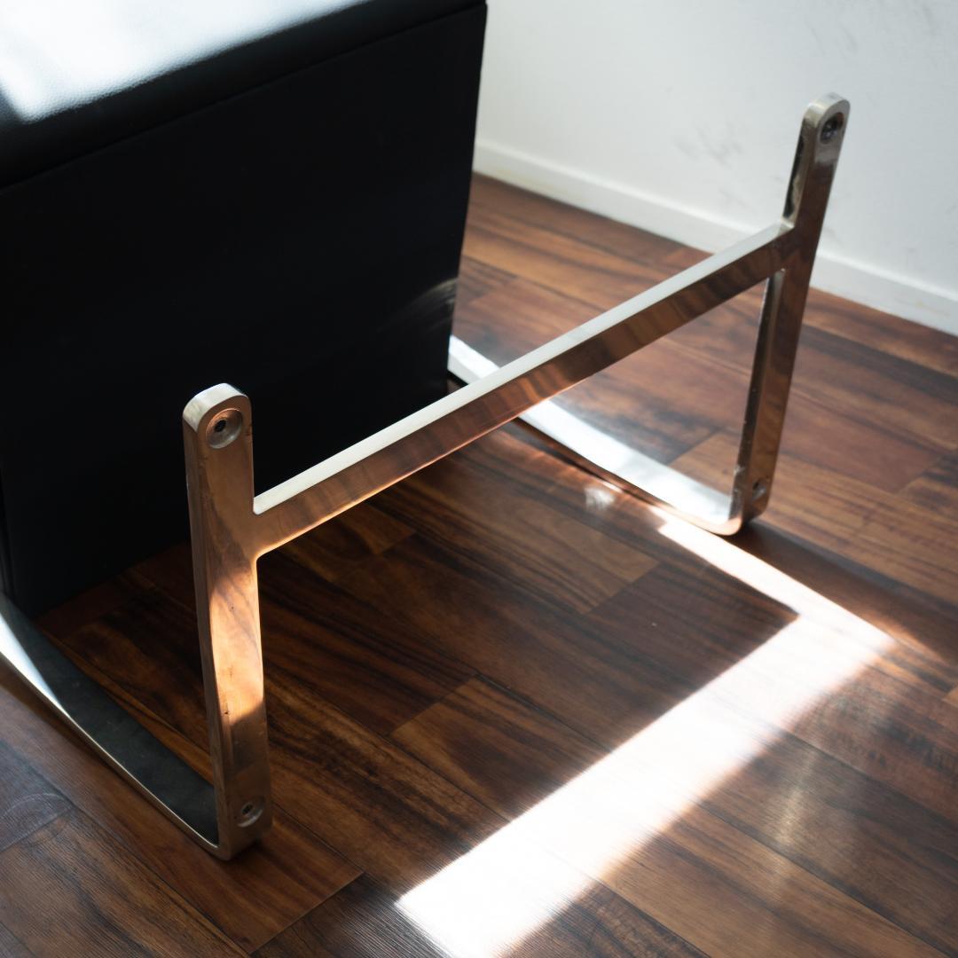 ブルーノチェア Brnochair ミースファンデルローエ 本革 ①