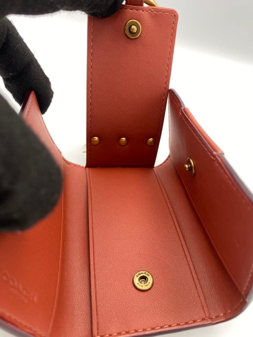 【未使用】COACH シグネチャー 6連キーケース ブラウン Cロゴ