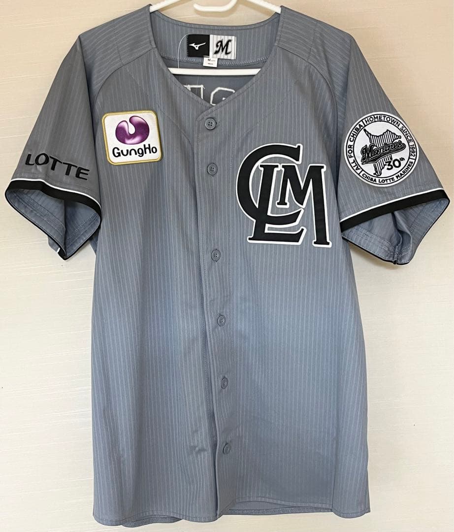 ロッテ 安田尚憲 CLMユニフォーム 2022 Mサイズ 30周年ワッペン