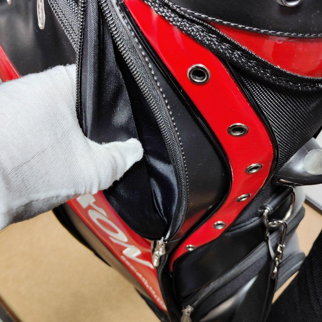 美品 Srixon キャディバッグ スリクソン ゴルフバッグ フードカバー付き