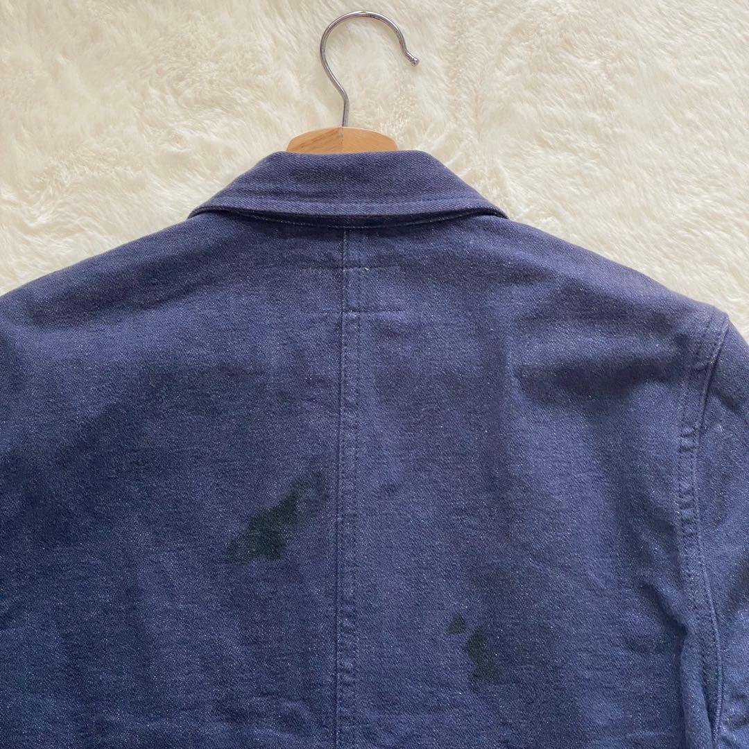Nigel Cabourn ライブロ デニムジャケット インディゴ ペイント