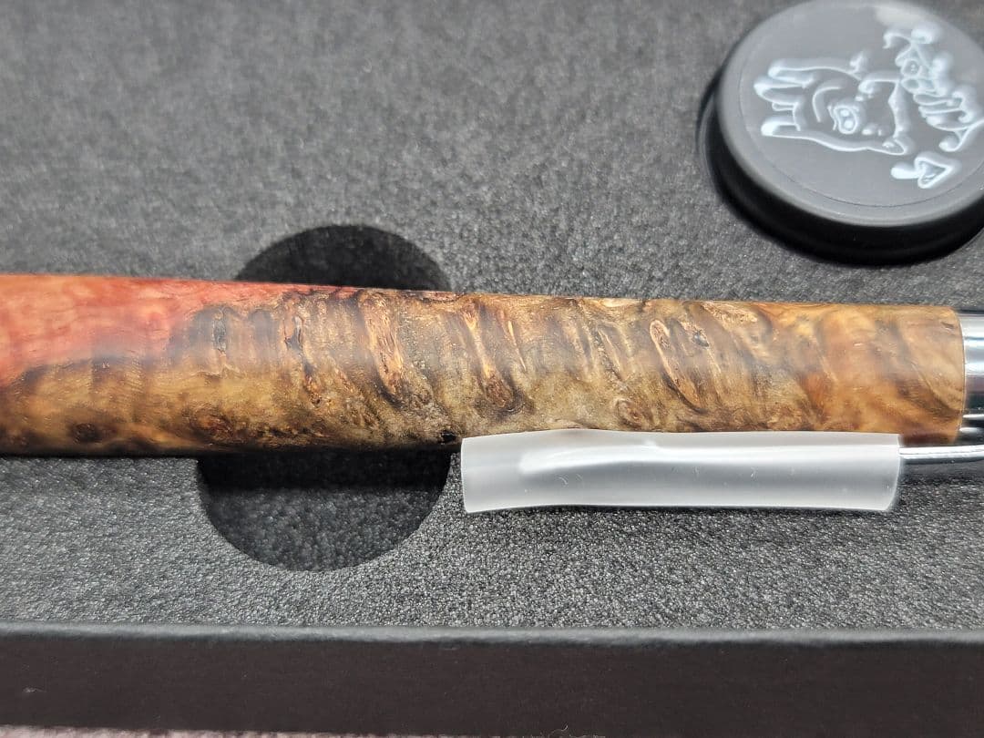 新品　こぶた工房　極上花梨瘤　トリコロール瘤　シャープペンシル0.5ミリ