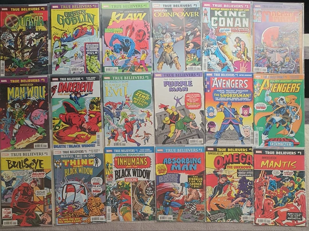 [1/24まで]　MARVEL　TRUE BELIEVERS　48冊　アメコミ