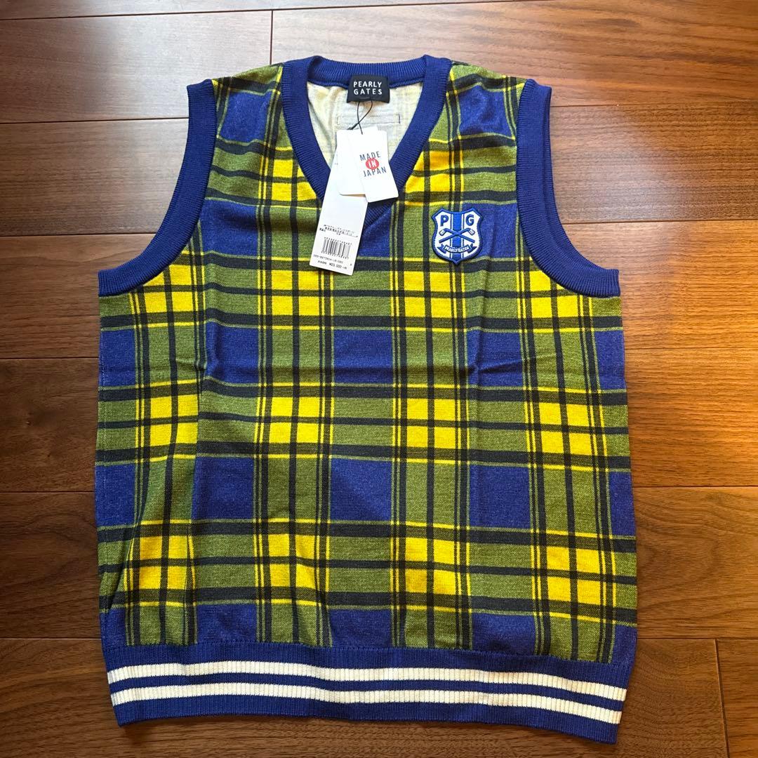 PEARLY GATES チェック柄 ノースリーブベスト ゴルフウェア
