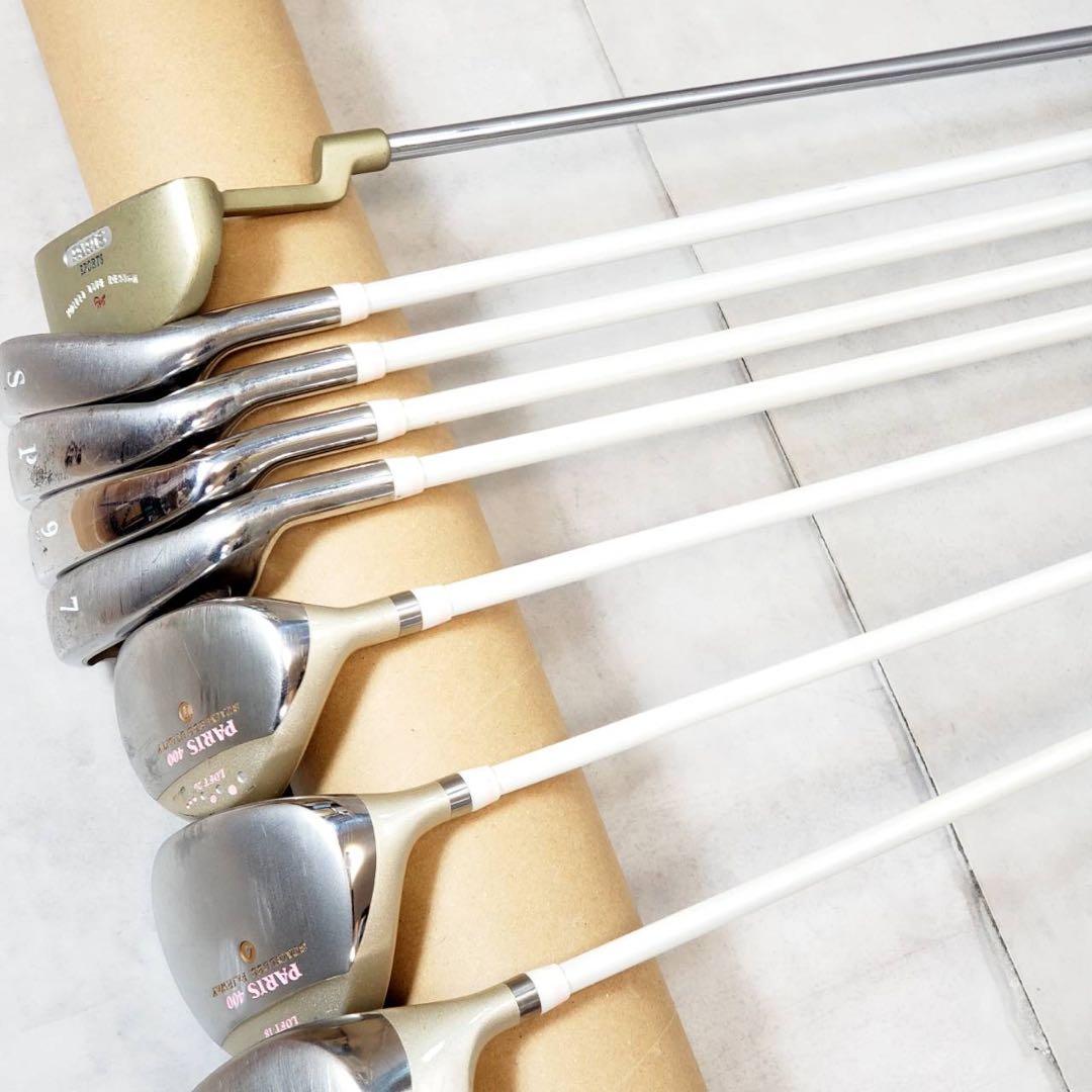 PARIS 400 レディース ゴルフクラブセット 8本 ピンク L 右利き