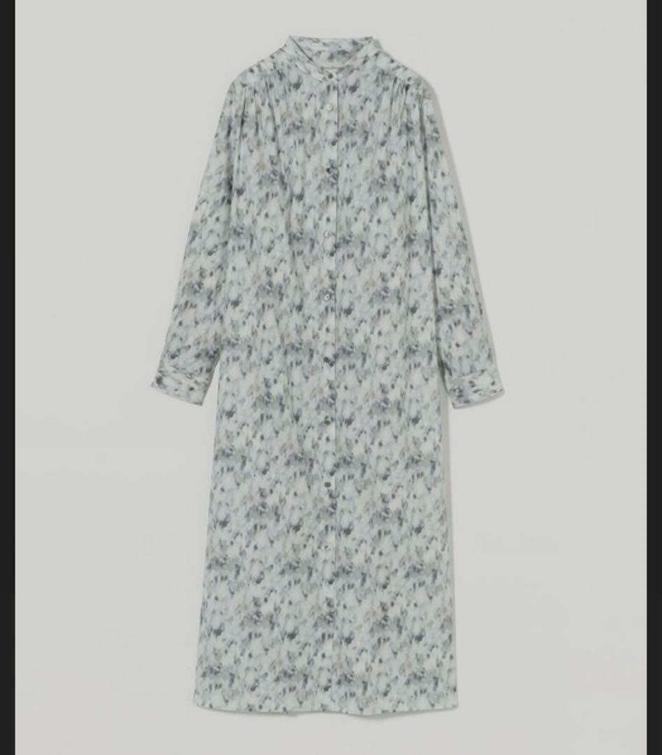 ニコ様　Steven Alan プリント ギャザー シャツワンピース