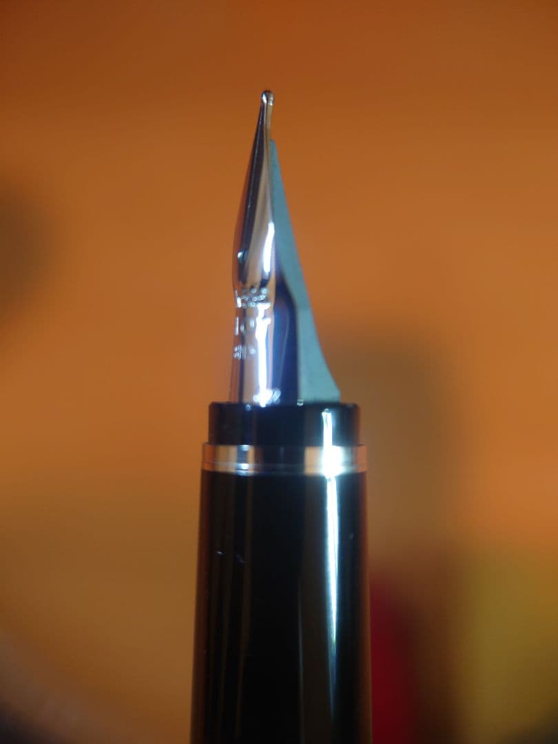 廃盤色 PILOT 万年筆 エラボー 樹脂軸 赤 ペン先14K 字幅SM 中軟字