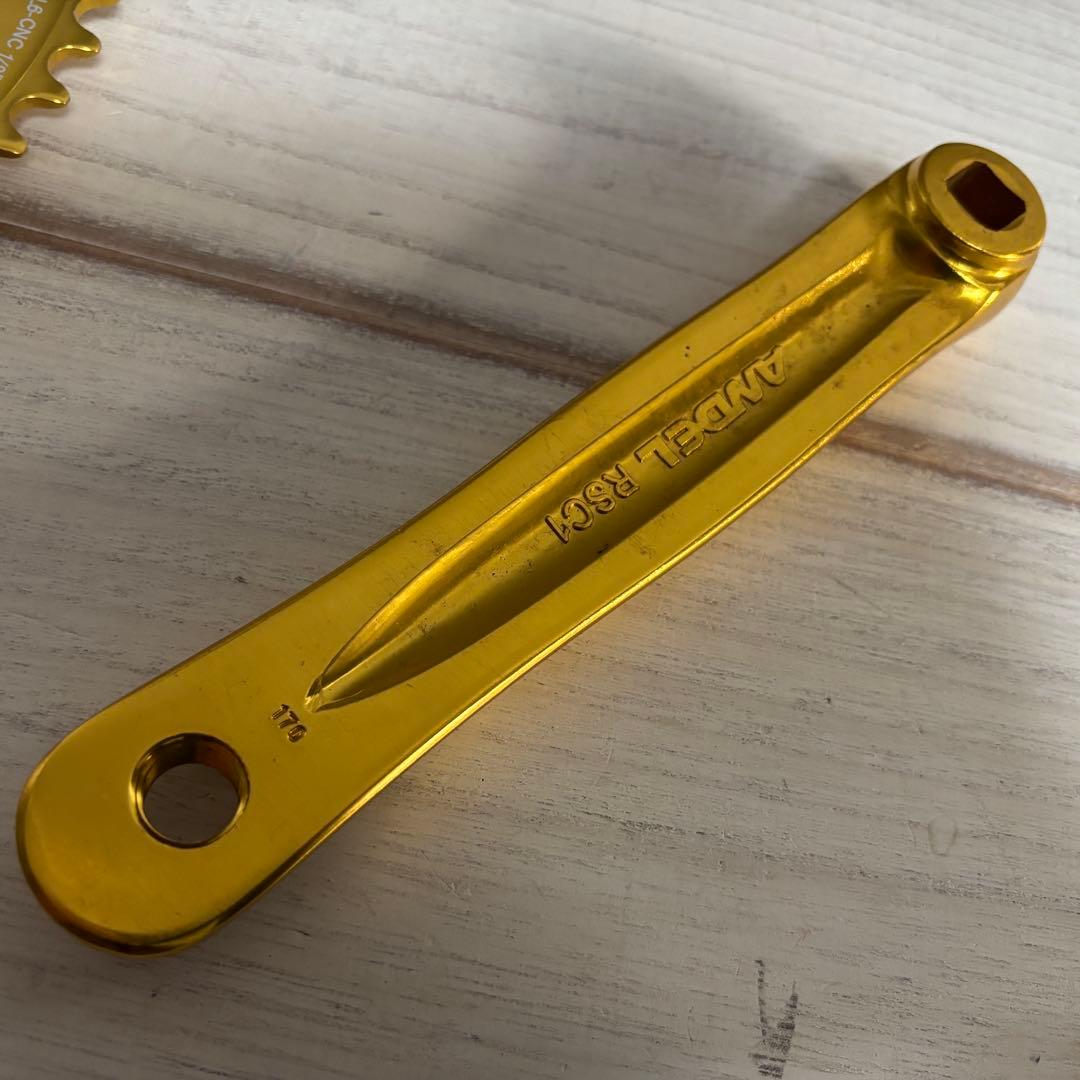 【希少モデル】ANDEL RSC1 クランクセット ゴールド 46T 170mm