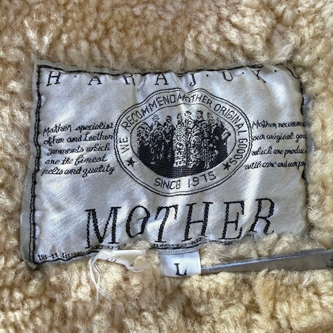 【90s】フード付き 原宿マザー B-3 リアルムートン フライトジャケット L