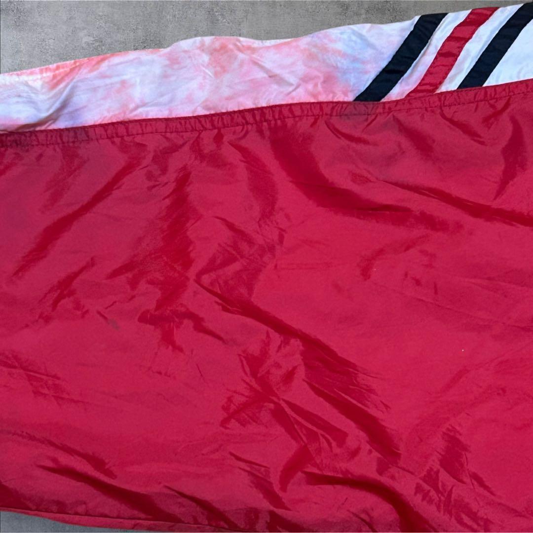 00s アディダス ピステ XXL 赤 刺繍ロゴ オーバーサイズ スポーツMIX