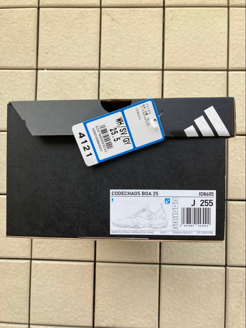 【美品】アディダス コードカオス25 BOA ホワイト 25.5cm コース1回