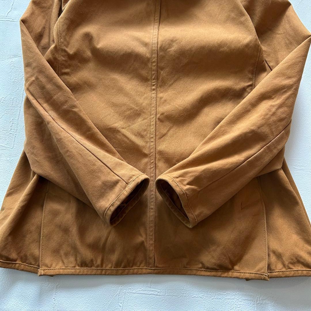 DANTON キャンバスワークジャケット フード付き キャメル 36 ダントン