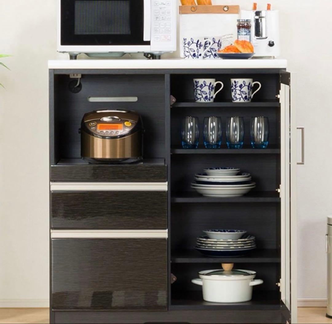 【最安値中】ニトリ　キッチンボード　食器棚　Ｎポスティア 90BK