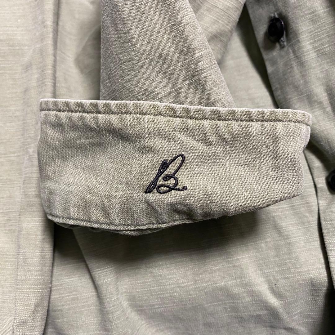 MADISON BLUE work shirt B刺繍　カーキ　01