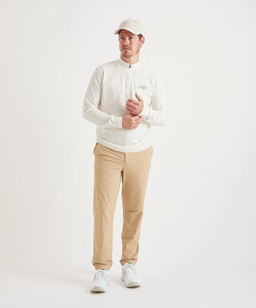 美品 サタデーズ ニューヨーク Knitted Half Zip LS Mock