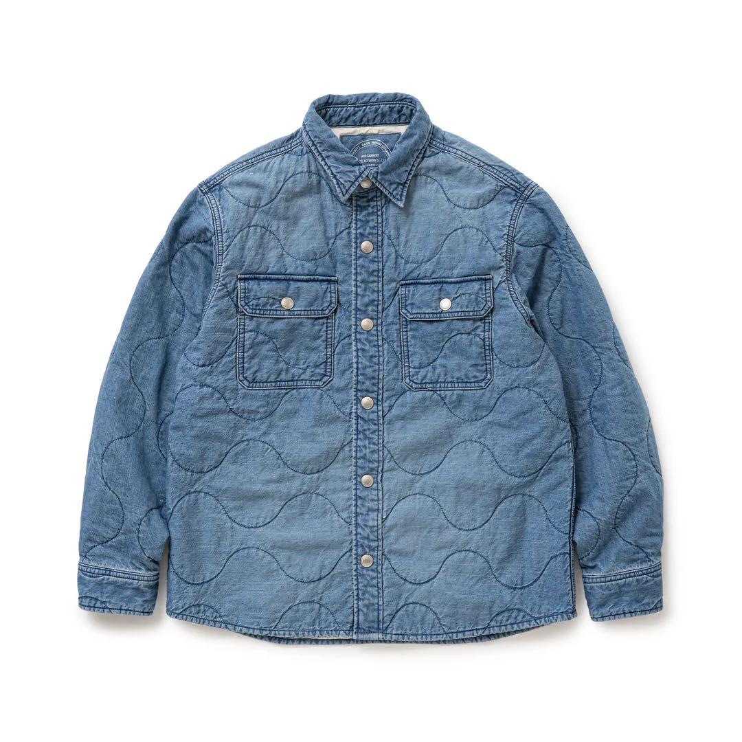 ジャケット・アウター DENIM QUILTING SHIRT JKT