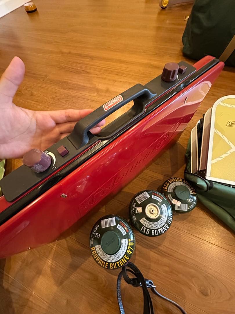 Colemanキッチンテーブル&パワーハウスLPツーバーナーストーブIIセット