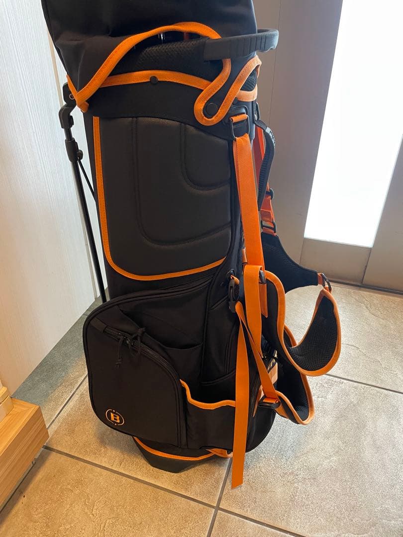 BRIEFING キャディバッグ ブラック/オレンジ