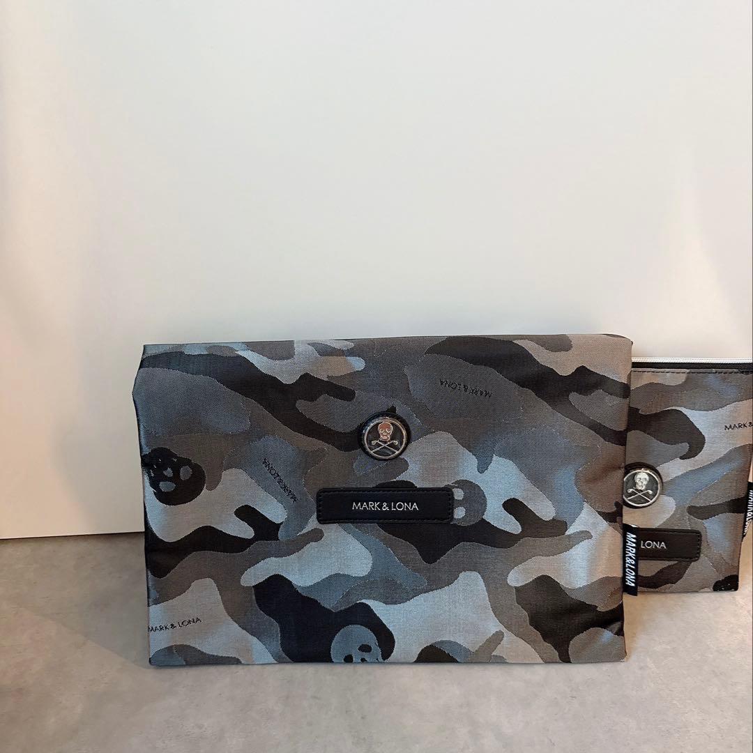 新品 ☆ MARK&LONA シューズバッグ ポーチ カモ ケース ノベルティ