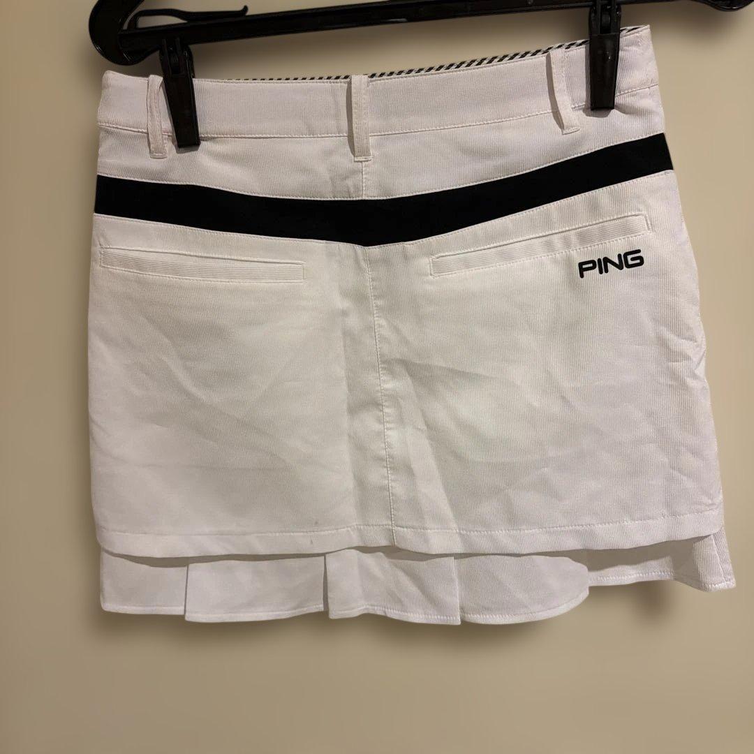 PING レディース ゴルフスカート ホワイト