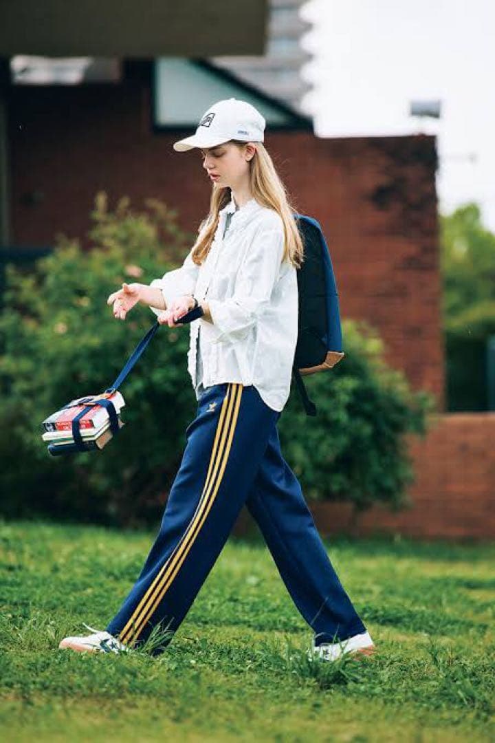 M アディダスオリジナルス ファイヤーバード トラックパンツ 青橙ジャージパンツ