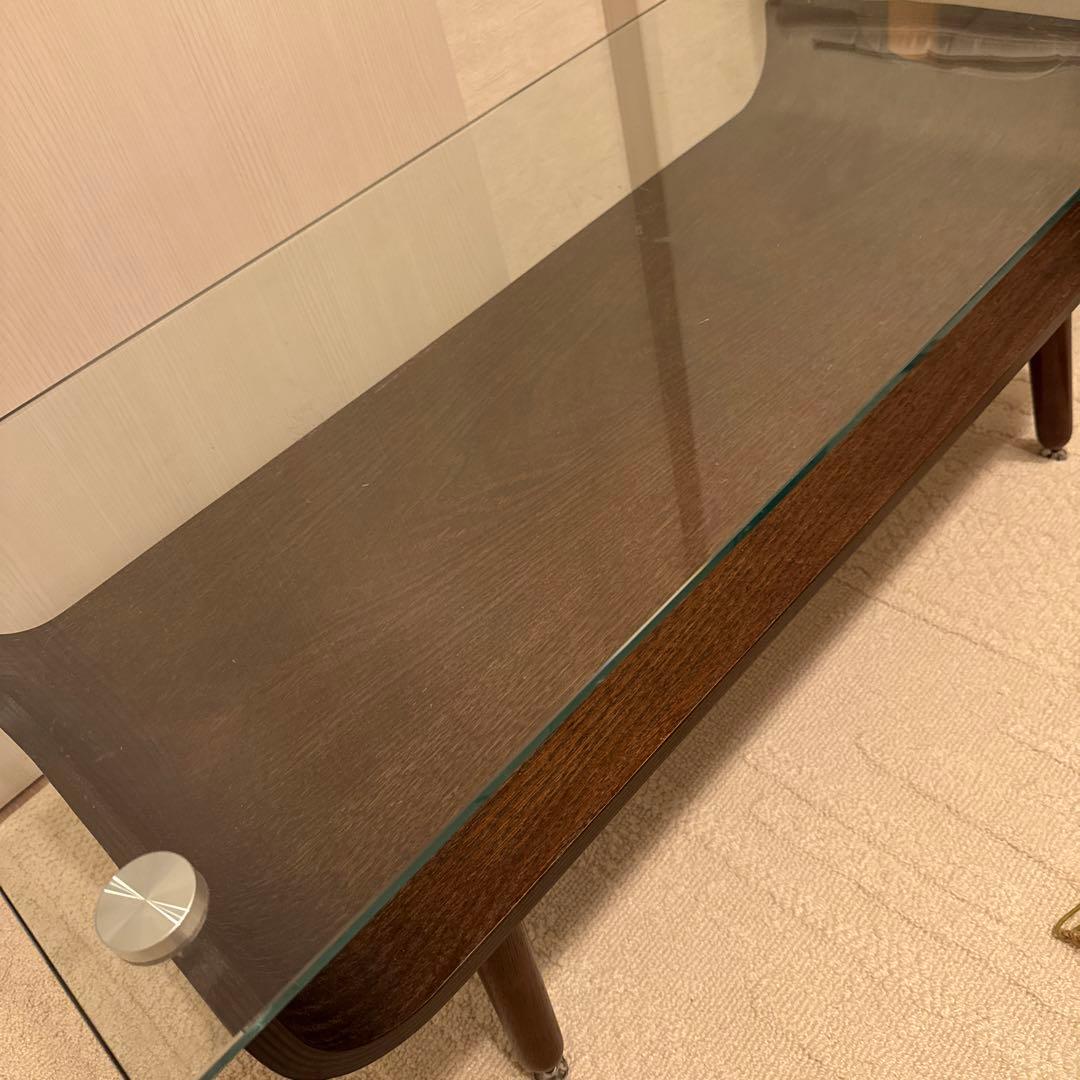 ニトリ ローテーブル ガラス天板