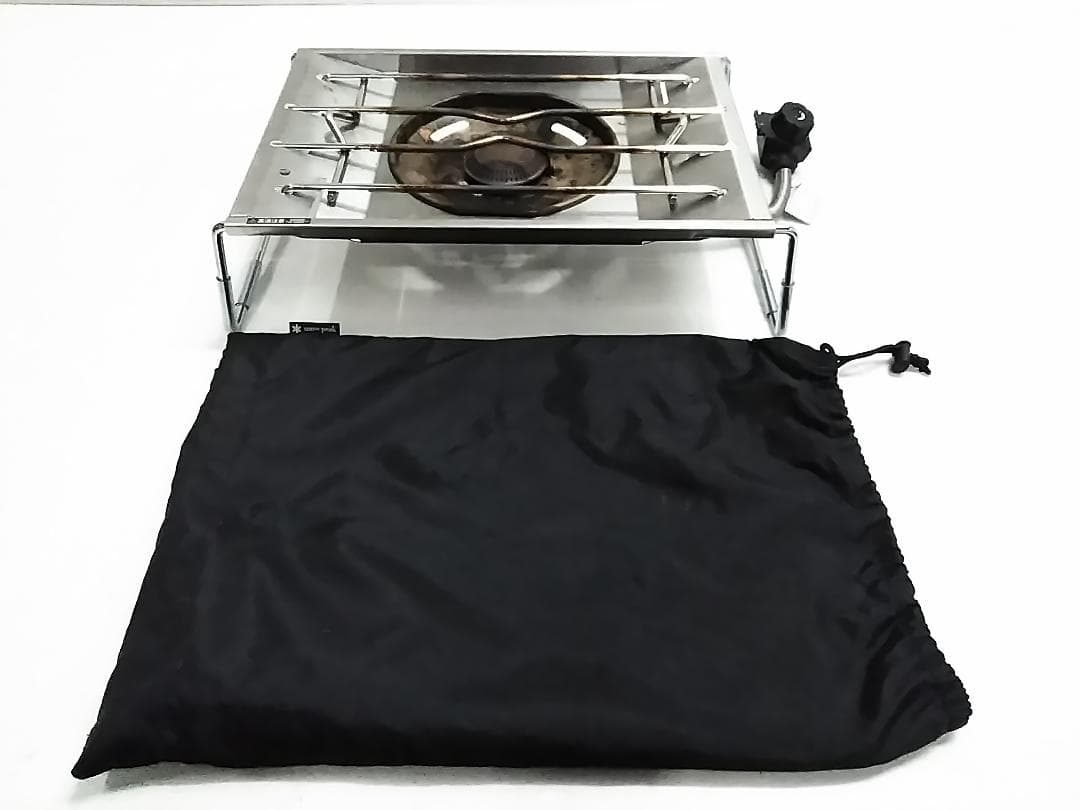  peakスノーピーク シングルバーナーコンロ収納袋付きGS-450R★