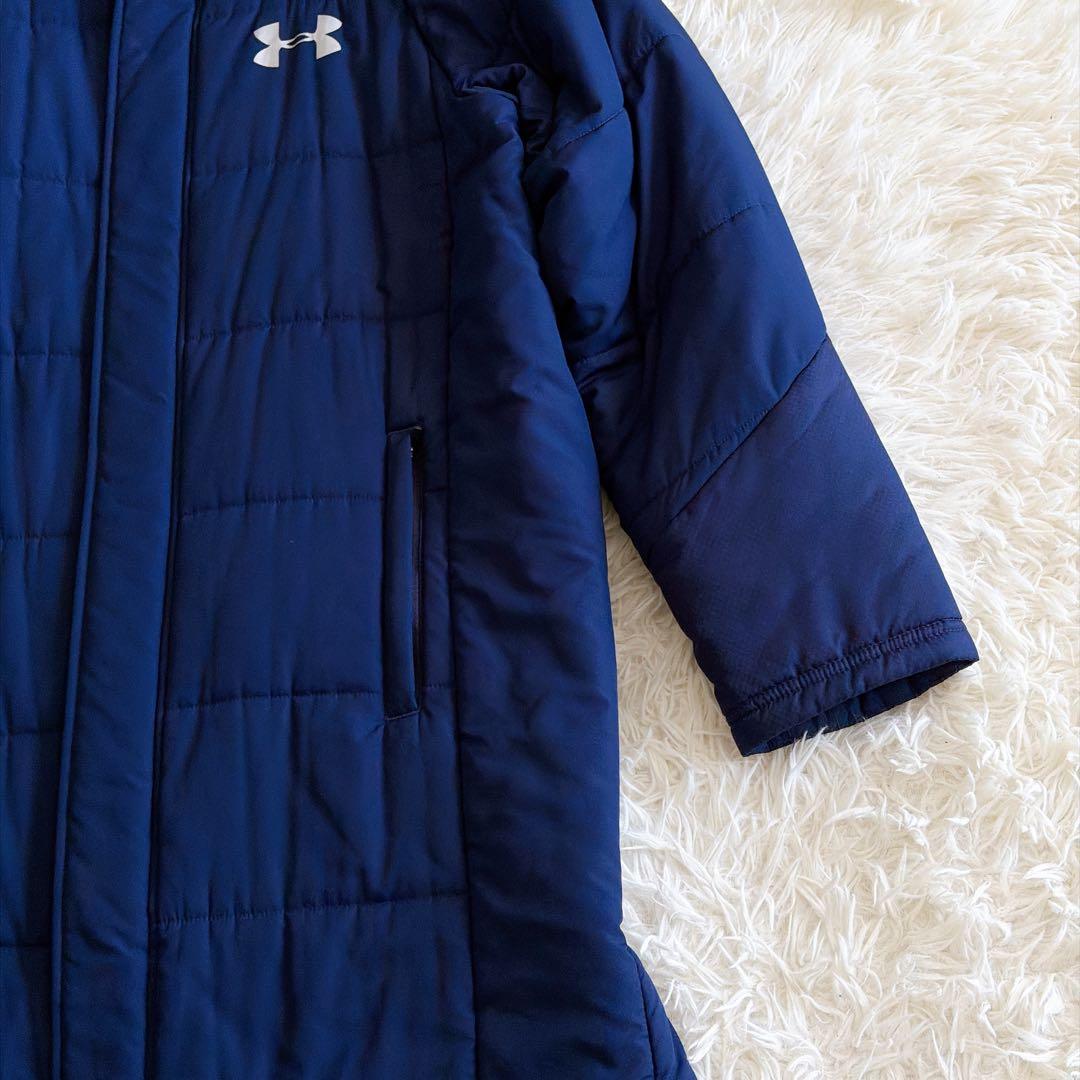 アンダーアーマー コールドギア ベンチコート 中綿 フード付き SMサイズ