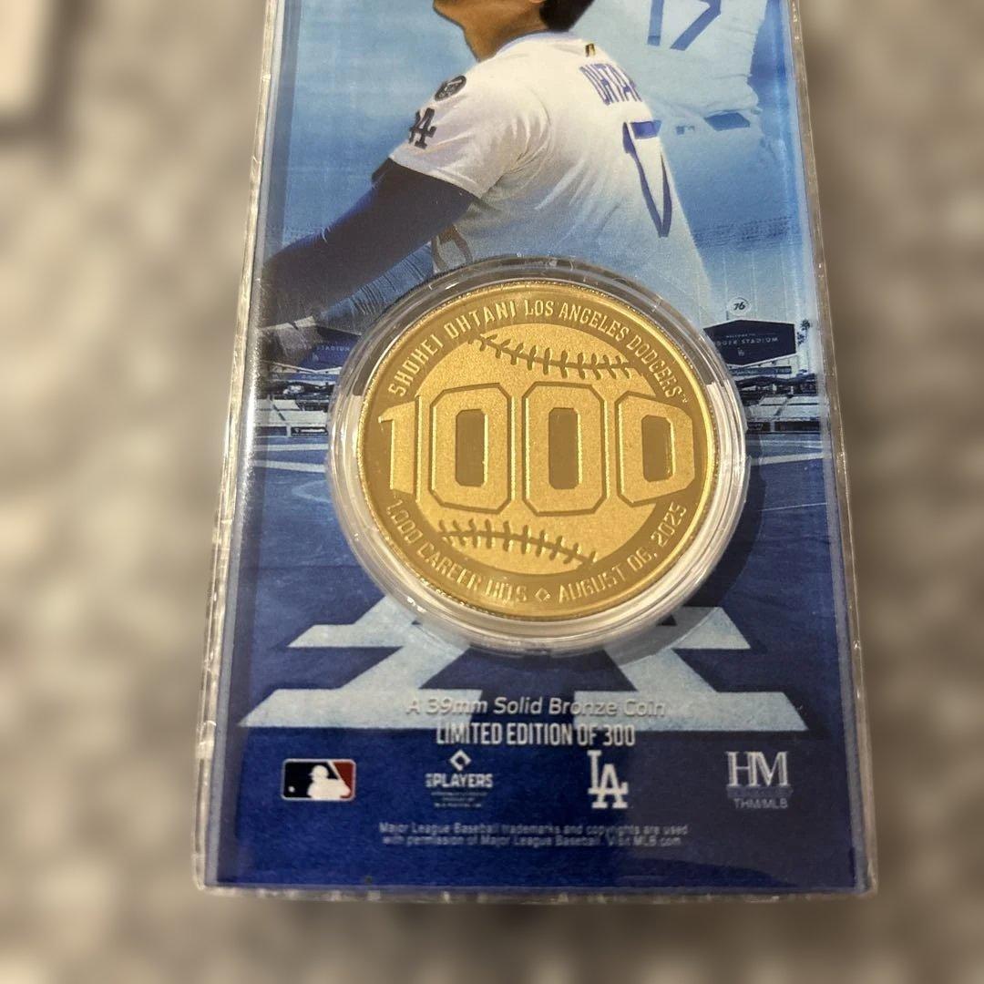 MLBドジャース大谷翔平MLB通算1000本安打記念アクリルプレート（付）