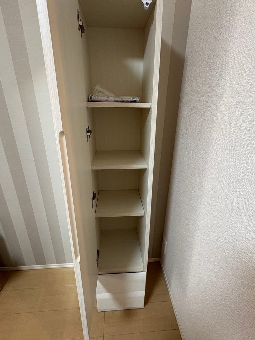 ニトリ 姿見ミラー 収納 一体型 コルト30WH ホワイト