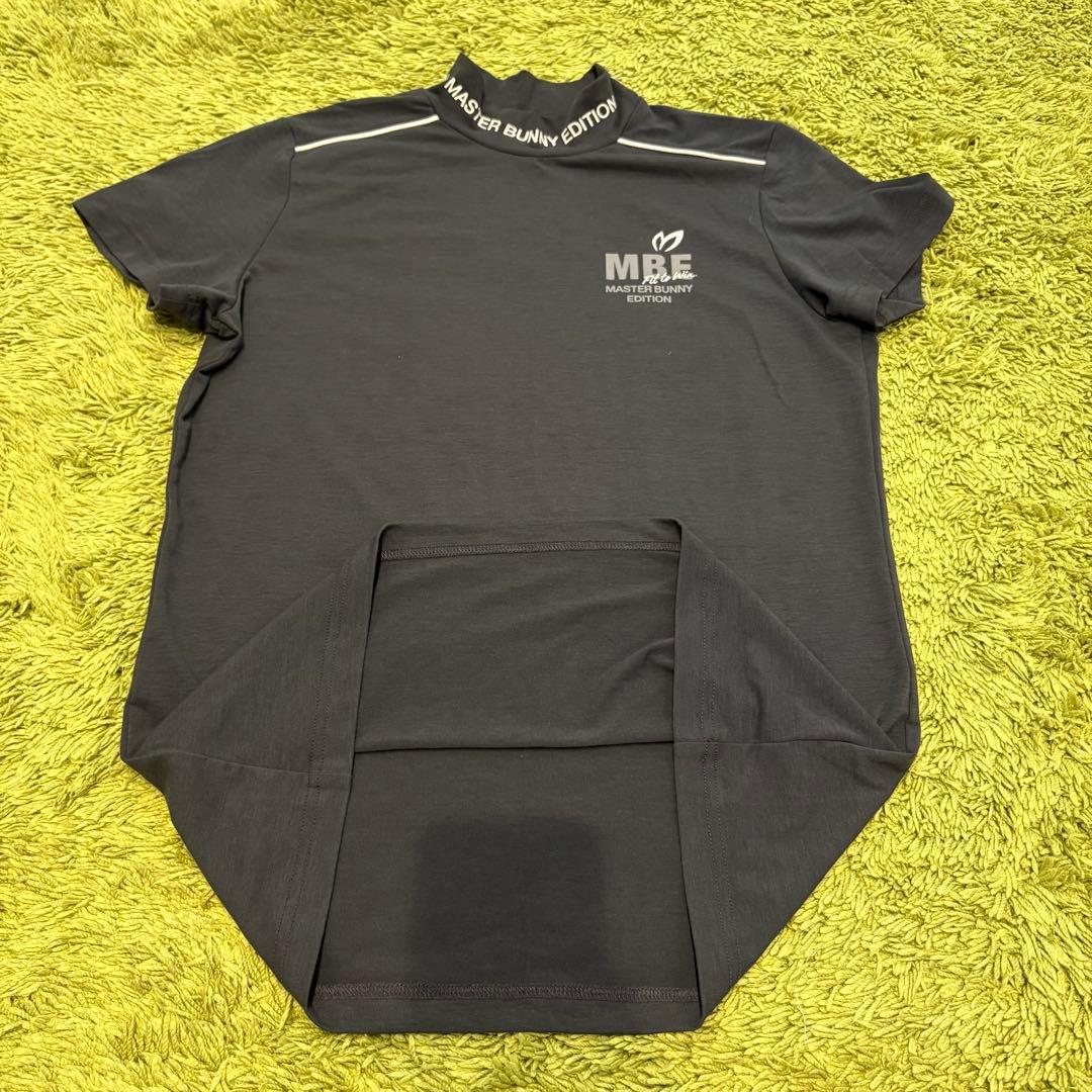 マスターバニーエディション 半袖モックネックシャツ tシャツ グレー系 S〜M