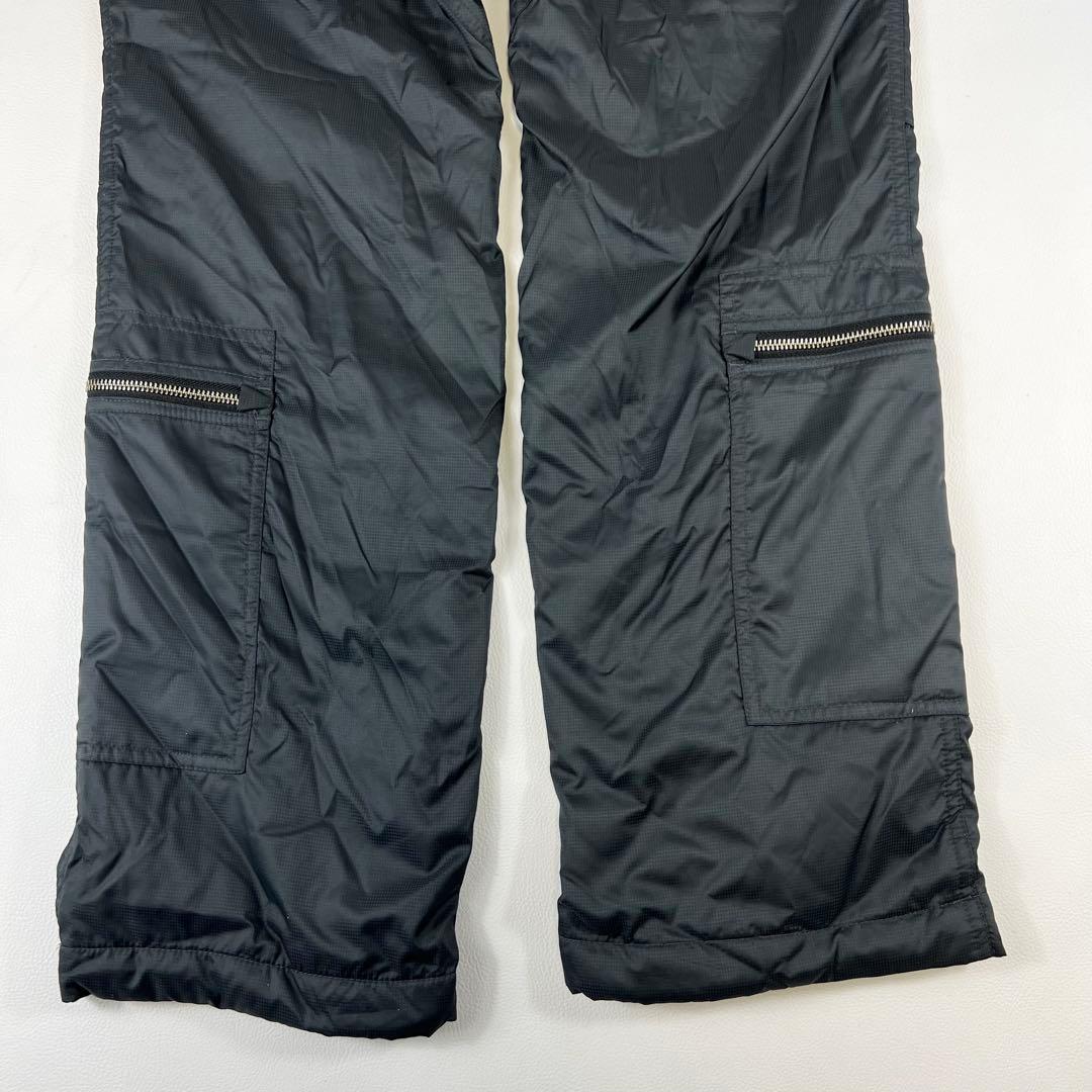 パーリーゲイツ ゴルフパンツ カーゴパンツ 中綿 XL相当 チェック ブラック