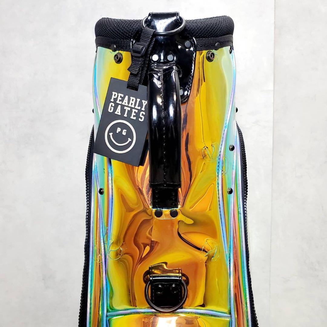 ホンマ スケルトン クリア キャディバッグ オーロラ レインボー 9型