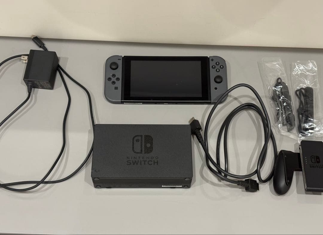 【箱付き/ 完品】Nintendo Switch 本体（バッテリー強化版）グレー