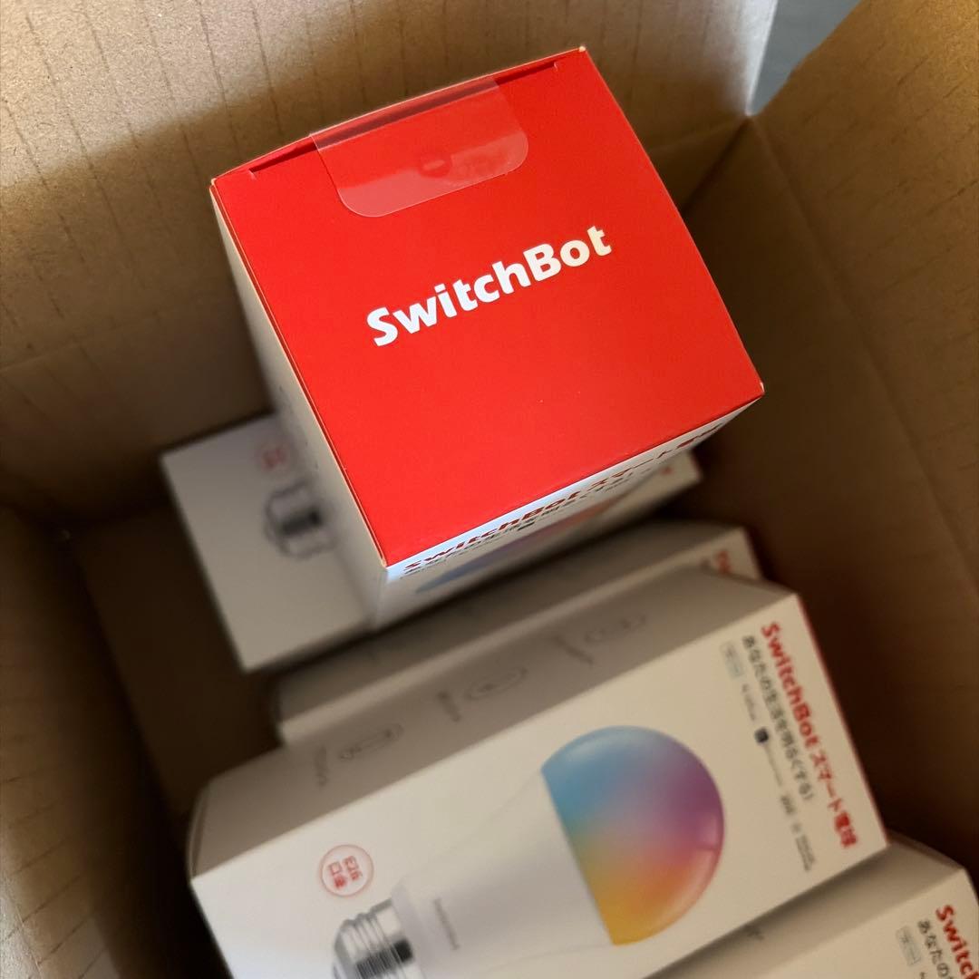 【ひで】SwitchBot LED電球 E26 ６個＋ボット２個