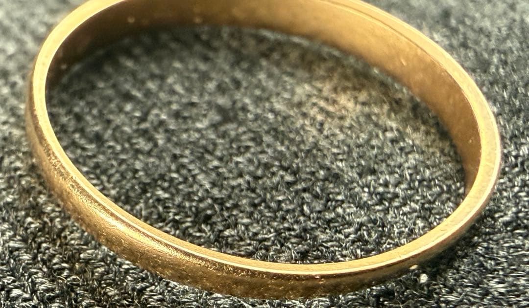 リング　11号　K18 総重量1.2g 歪み有　刻印潰れ有