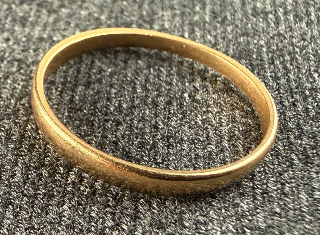 リング　11号　K18 総重量1.2g 歪み有　刻印潰れ有