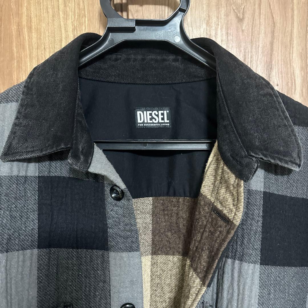 正規品ディーゼル　S-NAUMAN ネルシャツジャケット　サイズXL