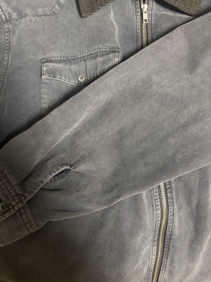 stussyダークグレー コーデュロイ襟 ジャケット