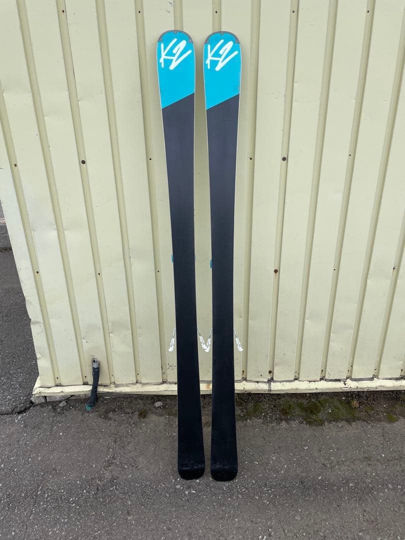 K2 スキー ホワイト/ブルー ビンディング付き