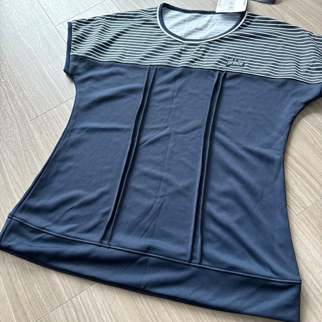 プリンス Prince テニスウェアセット ネイビー ゲームシャツ＆スコート