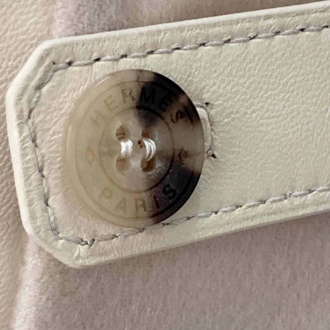 近年モデル ガーメント付　エルメス　カシミヤ100　ロング　ジレ　ベージュ