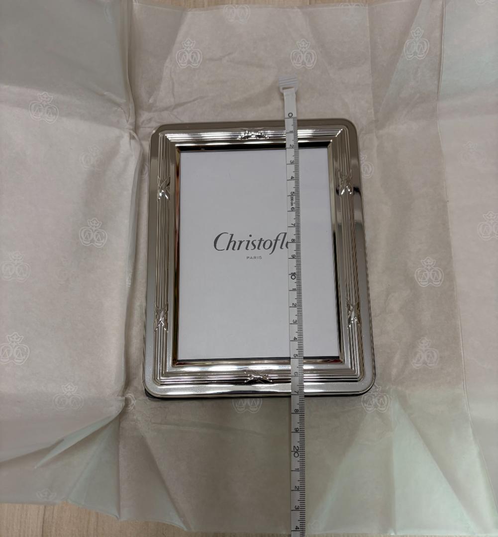 【新品未使用】クリストフル フォトフレーム リュバン（9×13cm）箱付き