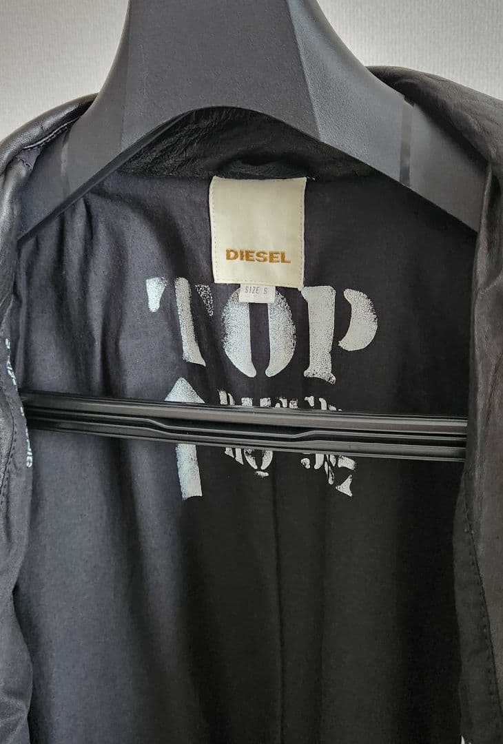 boss☆DIESELレザージャケット◆ライダースジャケット◆