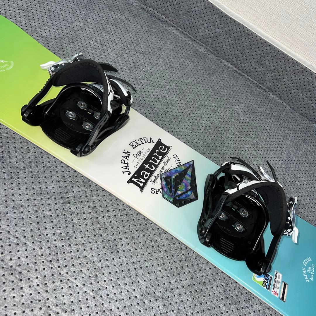 数回使用 キッズスノーボード 120cm SPOON×バイン×ダイヤルブーツ